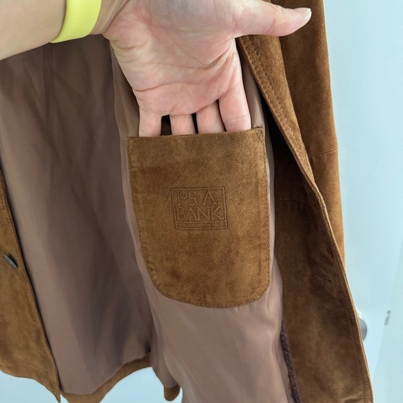 Jos. A. Bank Brown Goat Suede Elegant men’s jacket size L - Picture 5 of 8